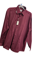 Camicia Elegante Bordeaux a Maniche Lunghe
